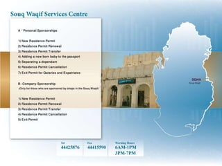 MoI Qatar Services Centers Directory 2010