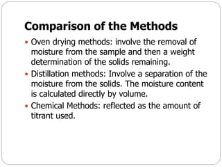 Percent Solids Methods Moisture and total solid analysis of herbal products | PPTX