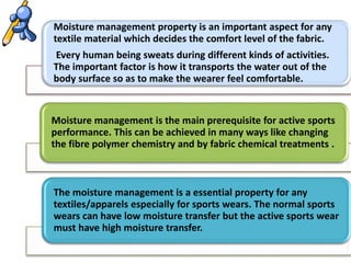 Moisture management Slide 68