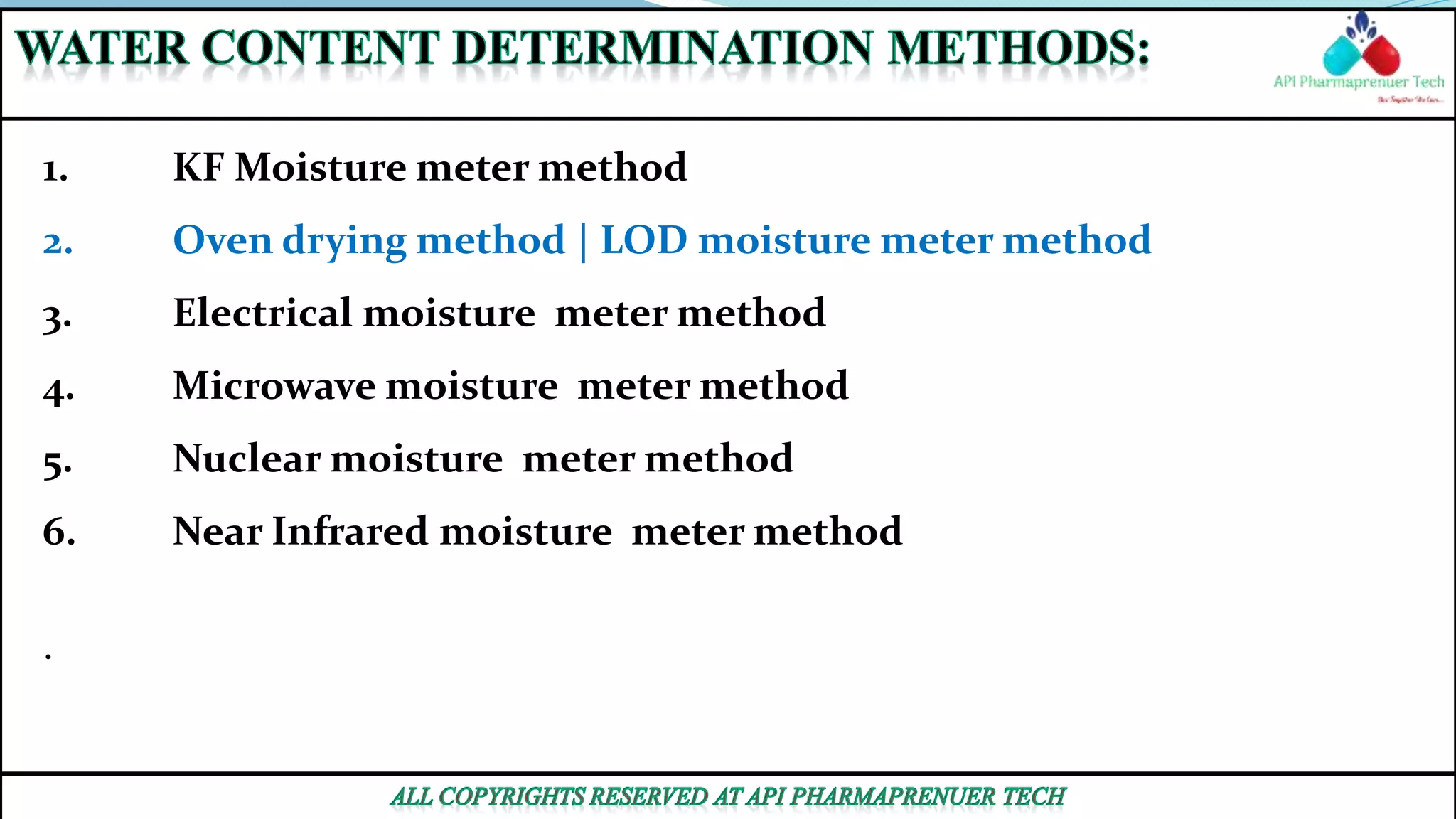 Water Content Vs. Loss On Drying Of Drug In Pharma Company Part-1 | PPTX