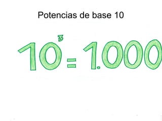 Potencias de base 10 
 