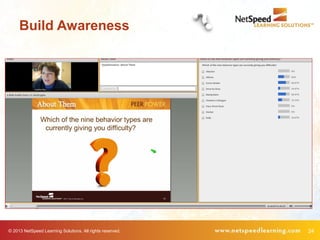 © 2013 NetSpeed Learning Solutions. All rights reserved. 24
Build Awareness
 