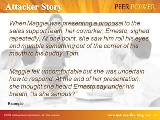 Example 
© 2014 NetSpeed Learning Solutions. All rights reserved. 35 
 