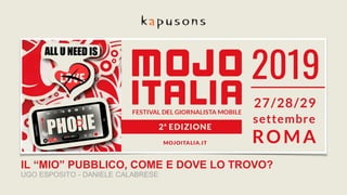 Mojo Festival - Intervento di Ugo Esposito kapusons