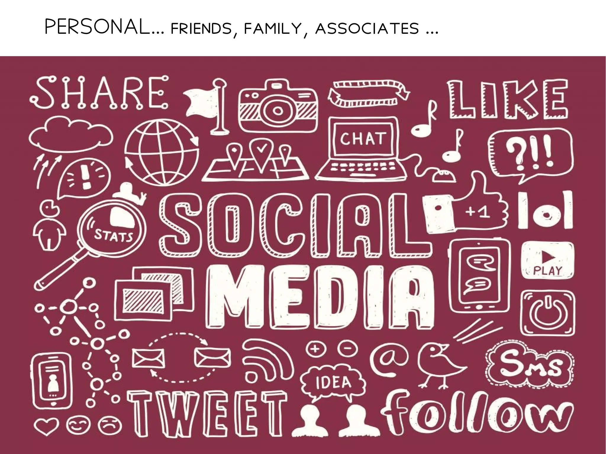 PERSONAL... friends, family, associates ...
 