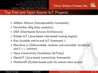 Free Software: a Prison Break
Play Your Notes: Embedded Systems
Digital Electronics and Operating Systems
Real-Time OS: Dr...