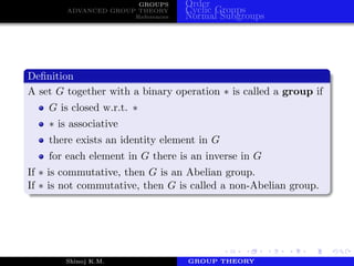 Group Theory | PDF