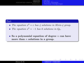 Group Theory | PDF