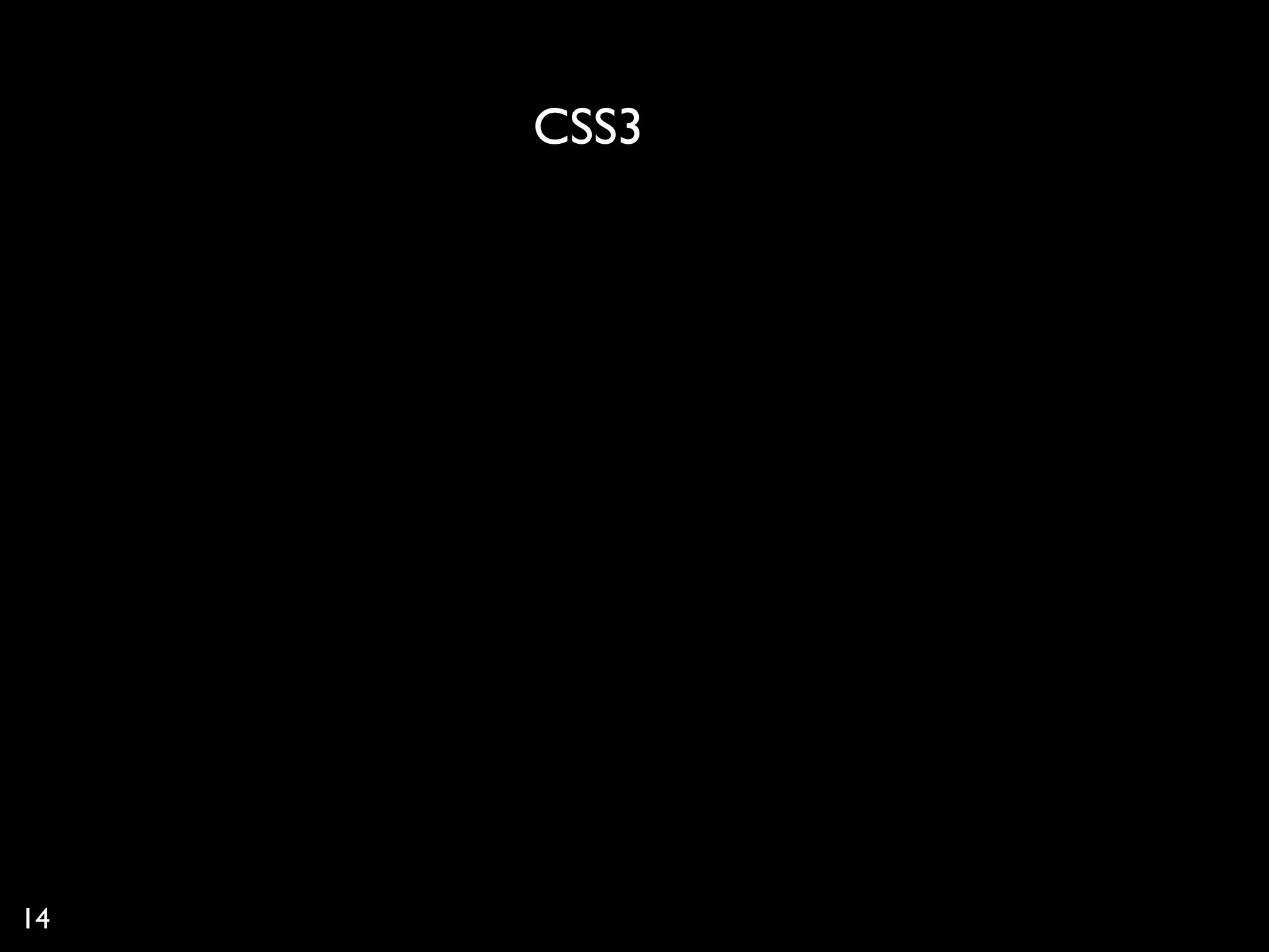 CSS3




14
 