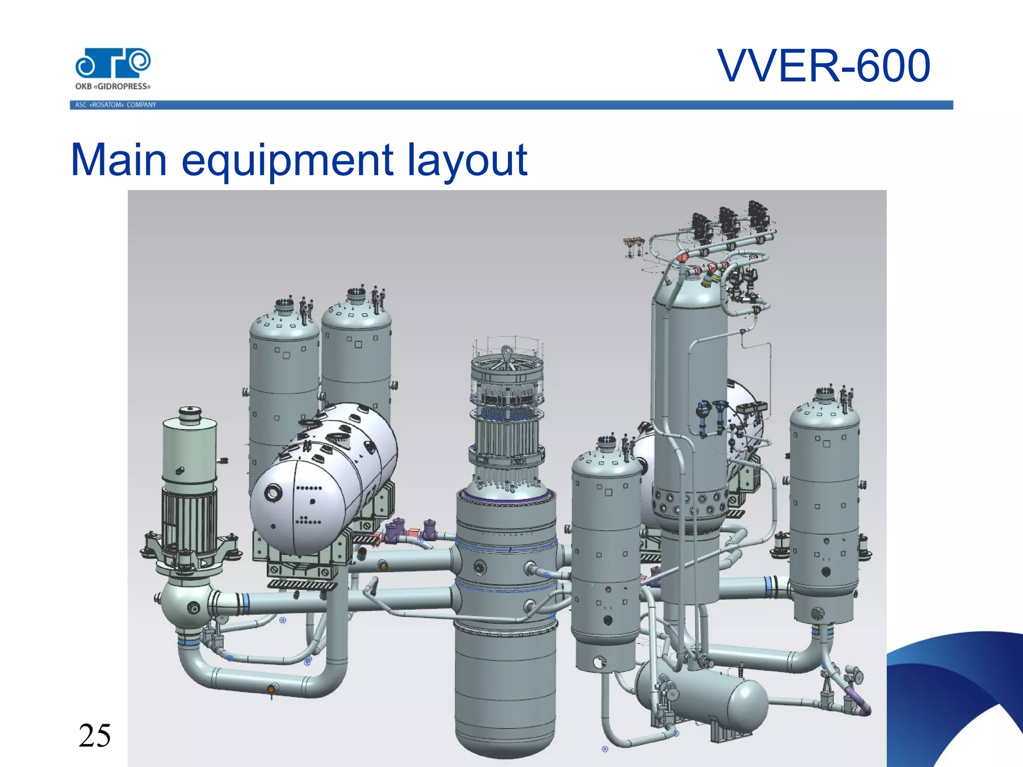 25
Main equipment layout
VVER-600
 