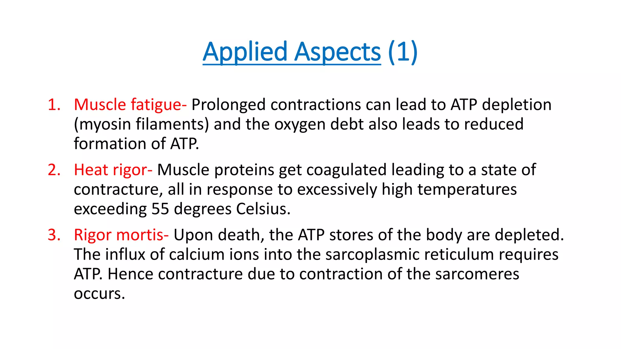 Molecular basis of Skeletal Muscle Contraction | PPTX