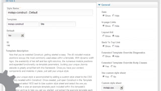 General ParametersPage features – date, access page links, diagnosticsDesigner tools and aides 