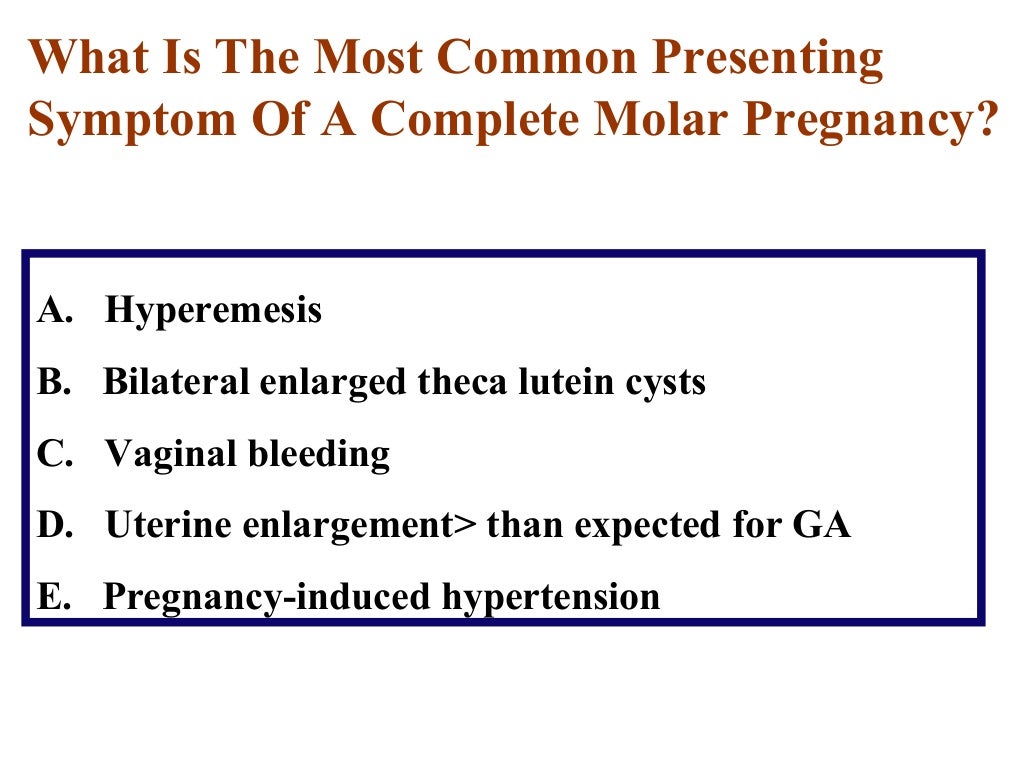 Molar pregnancy
