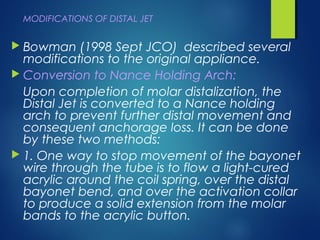 Distalisation Jet Molar distalisation | PPT