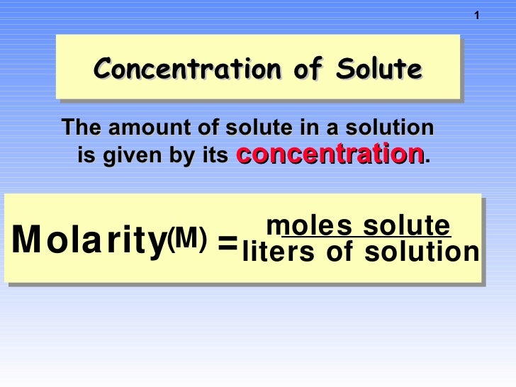 Molarity Molality Dilutions