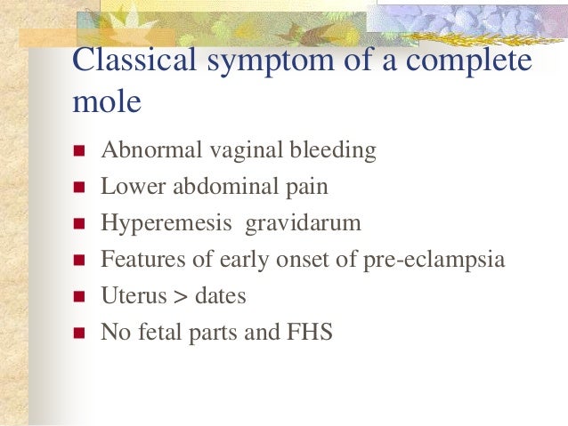 Molar pregnancy