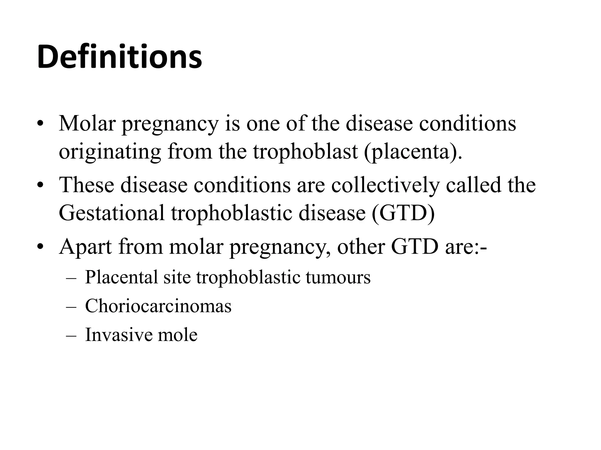 Molar Pregnancy Complete Vs Incomplete Hydatidiform Mole.pptxpptx | PPT