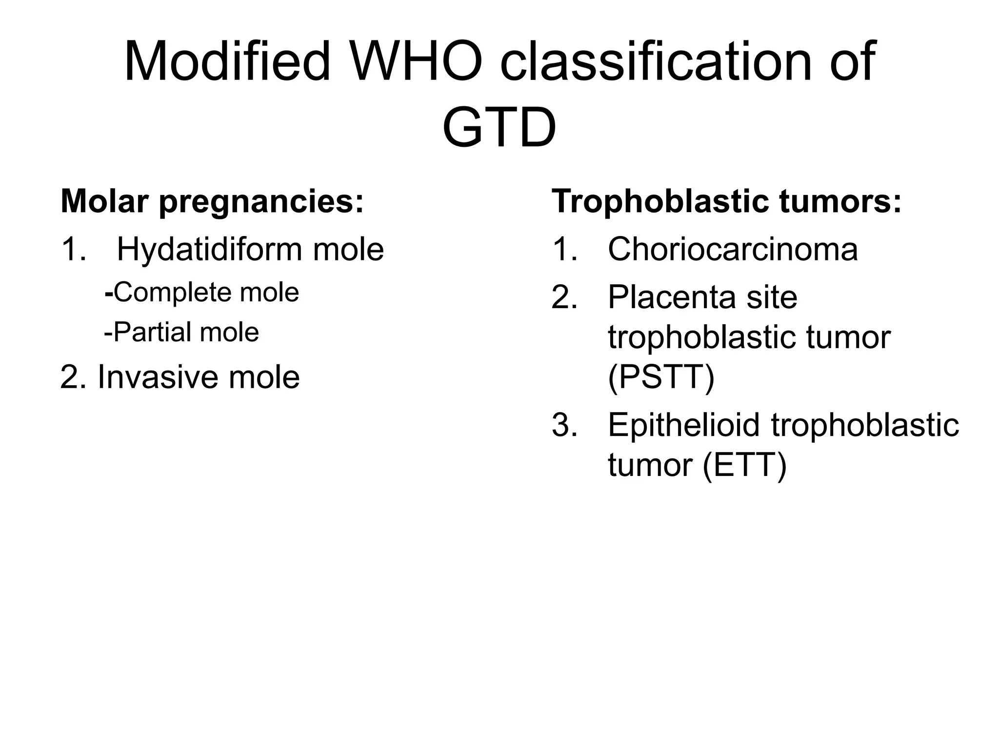 Molar Pregnancy Complete Vs Incomplete Hydatidiform Mole.pptxpptx | PPT