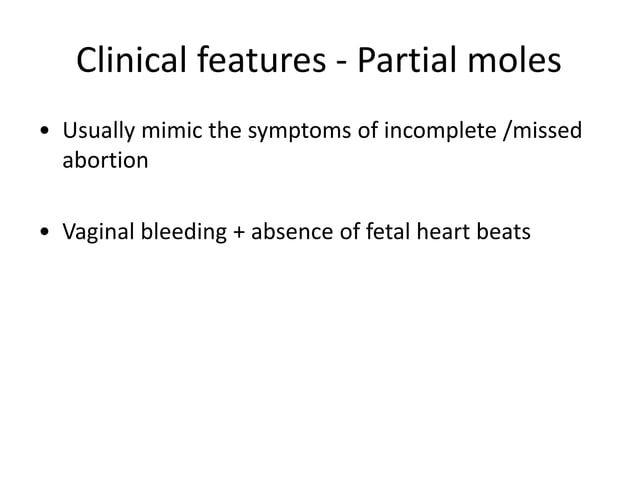 Molar Pregnancy Complete Vs Incomplete Hydatidiform Mole.pptxpptx | PPT