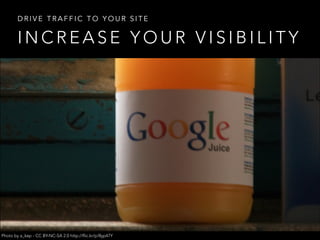 DRIVE TRAFFIC TO YOUR SITE

INCREASE YOUR VISIBILITY

Photo by a_kep - CC BY-NC-SA 2.0 http://flic.kr/p/8yp47Y

 