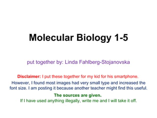 Molecular Biology 1-5 | PPT