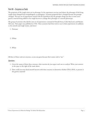Mol bio classics | PDF