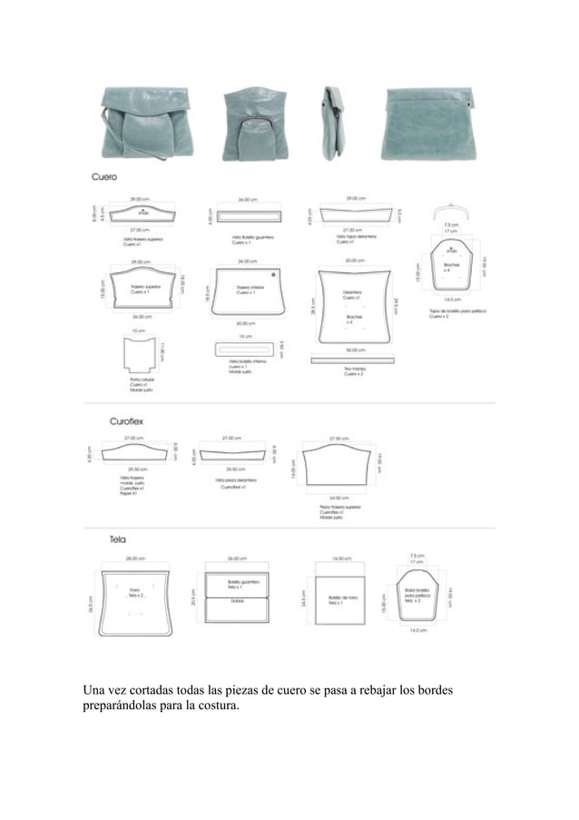 Isabel Rosas Torres Moldes para carteras