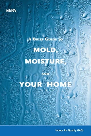 A Brief Guide to
Mold,
Moisture,
and
Your Home
United States
Environmental Protection
Agency
Indoor Air Quality (IAQ)
 