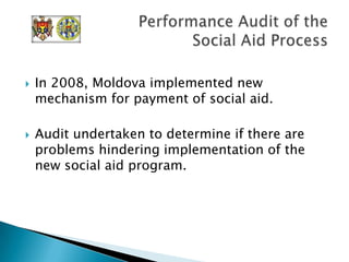 Pilot audits (5 Performance/3 audits of IT systems)8Development of Court’s Capacity to Conduct                                 Performance Audits and Audits of IT Systems
