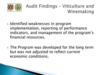 12      Titles of the 5 additional reports and the quantitative relevant indicators are presented as follows: