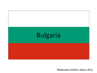 Bulgaria Moldoveanu Andrei, clasa a XII-a  