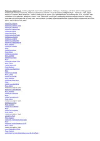 Moldovyaca egitimi-fiyati