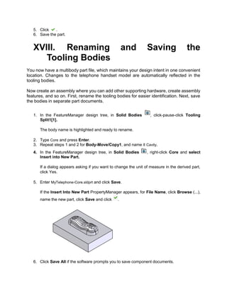 Molds design in solid works | PDF