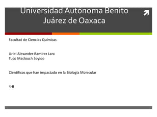 S
Universidad Autónoma Benito Juárez de Oaxaca
Facultad de Ciencias Químicas.
Uriel Alexander Ramirez Lara
Reglas de Laboratorio.
 