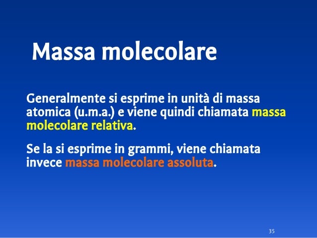Come Calcolare La Massa Assoluta