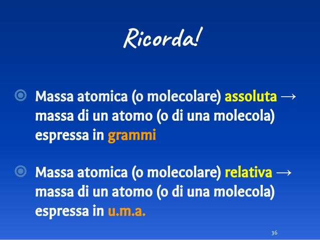 Come Calcolare La Massa Assoluta