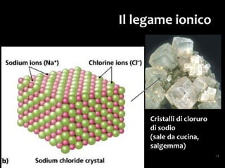 I legami covalenti
La coppia di elettroni che forma il legame
non occupa più la zona
che circonda i propri nuclei,
ma una zona comune,
che comprende
ambedue i nuclei.
 