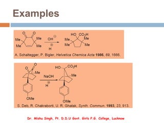 Examples
Dr. Mishu Singh, Pt. D.D.U Govt. Girls P.G. College, Lucknow
 