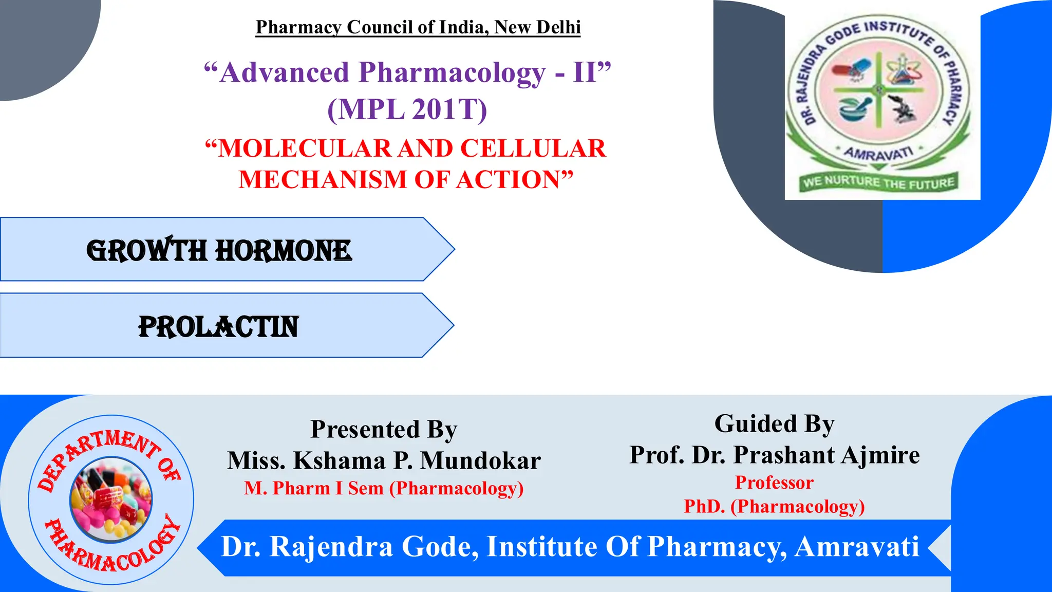 Molecular and Cellular Mechanism of Action of Hormones like Growth ...