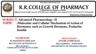 Molecular and Cellular Mechanism of Action of Hormones such as Growth ...