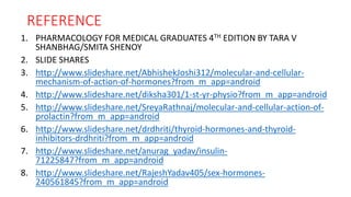 Molecular and Cellular Mechanism of Action of Hormones such as Growth ...