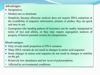 Allozyme Pattern Molecular approaches in improvement of fruit crops | PPTX