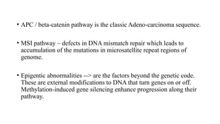 Molecular basis and etiopathogenesis of colorectal carcinoma.pptx