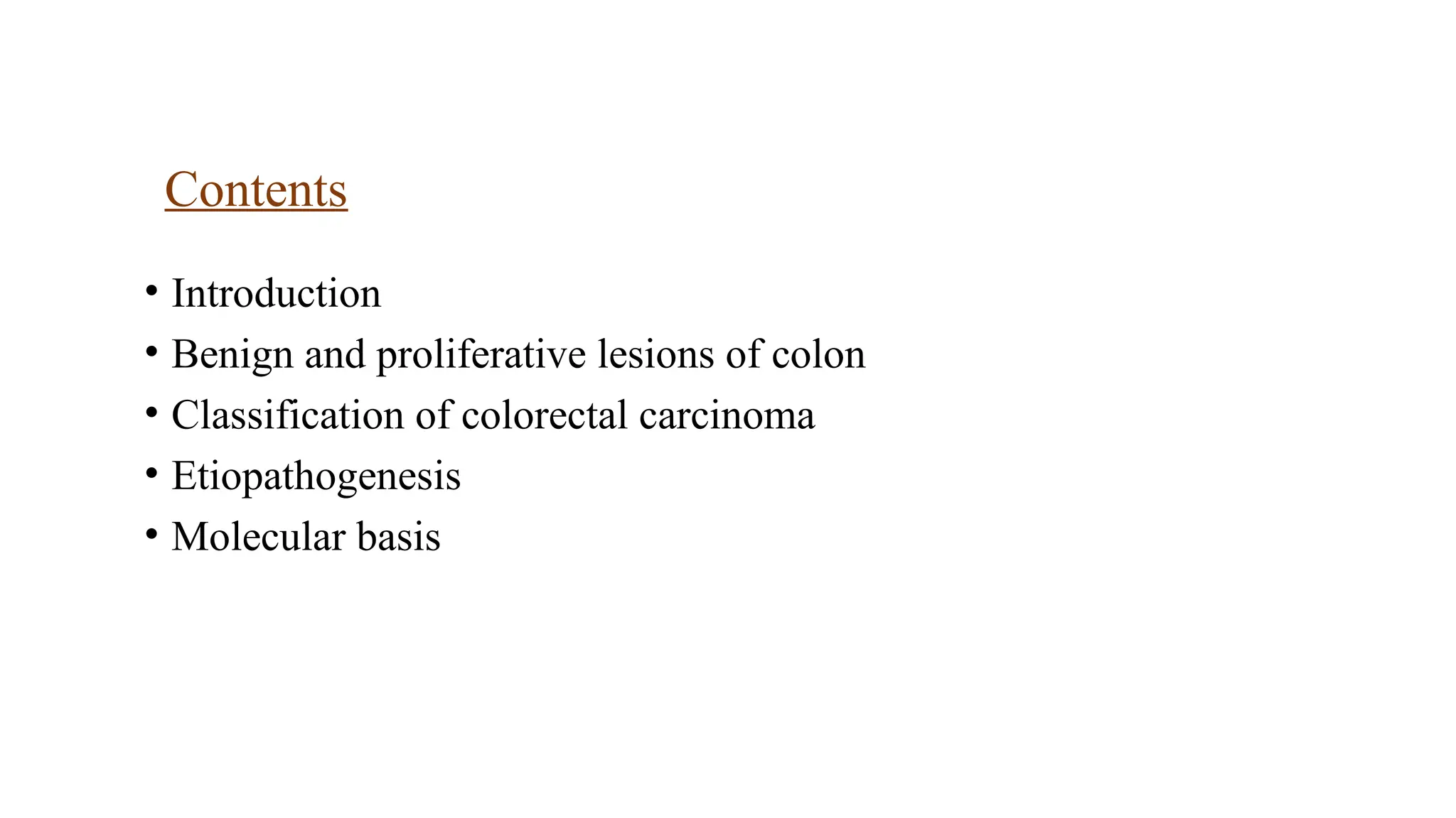 Molecular basis and etiopathogenesis of colorectal carcinoma.pptx