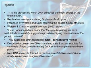 Molecular basis of inheritane ppt | PPSX