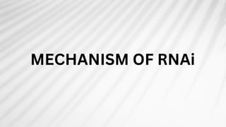 Molecular biology RNA interference mechanism application.pdf