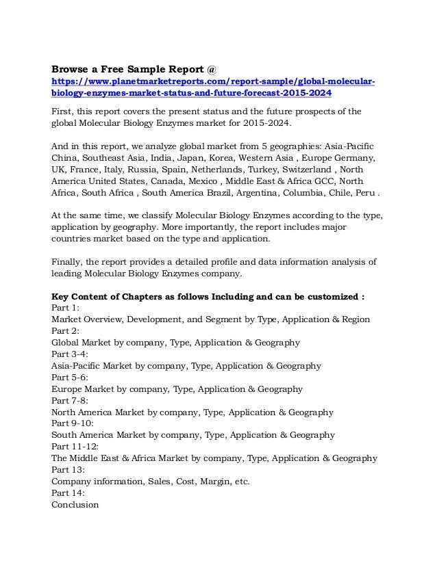 Molecular Biology Enzymes Market Is Expected To Exceed More Than US 16