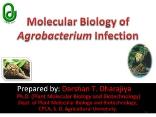 Prepared by: Darshan T. Dharajiya
Ph.D. (Plant Molecular Biology and Biotechnology)
Dept. of Plant Molecular Biology and Biotechnology,
CPCA, S. D. Agricultural University. 1
 