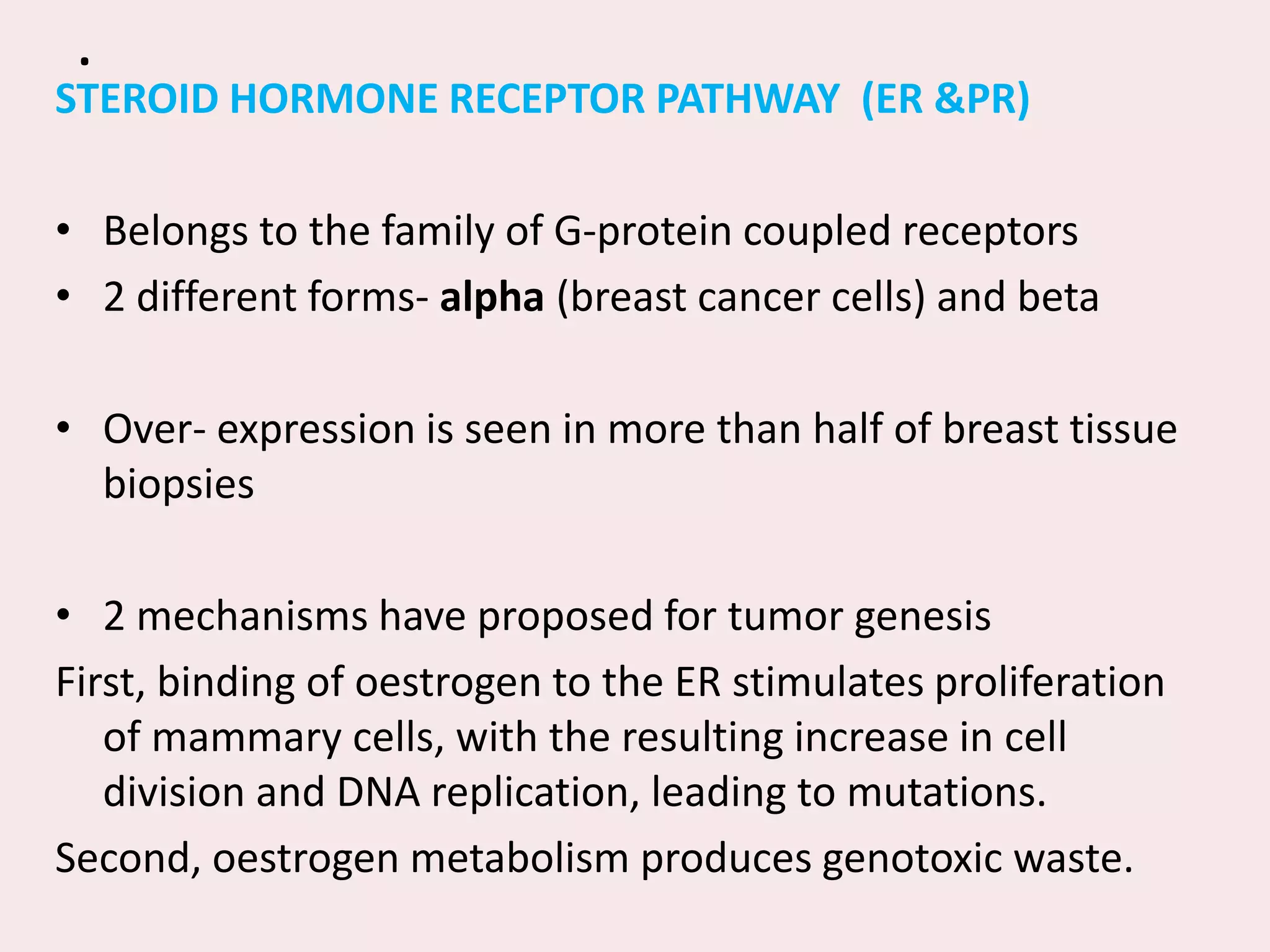 Molecular biology of breast cancer and | PPTX