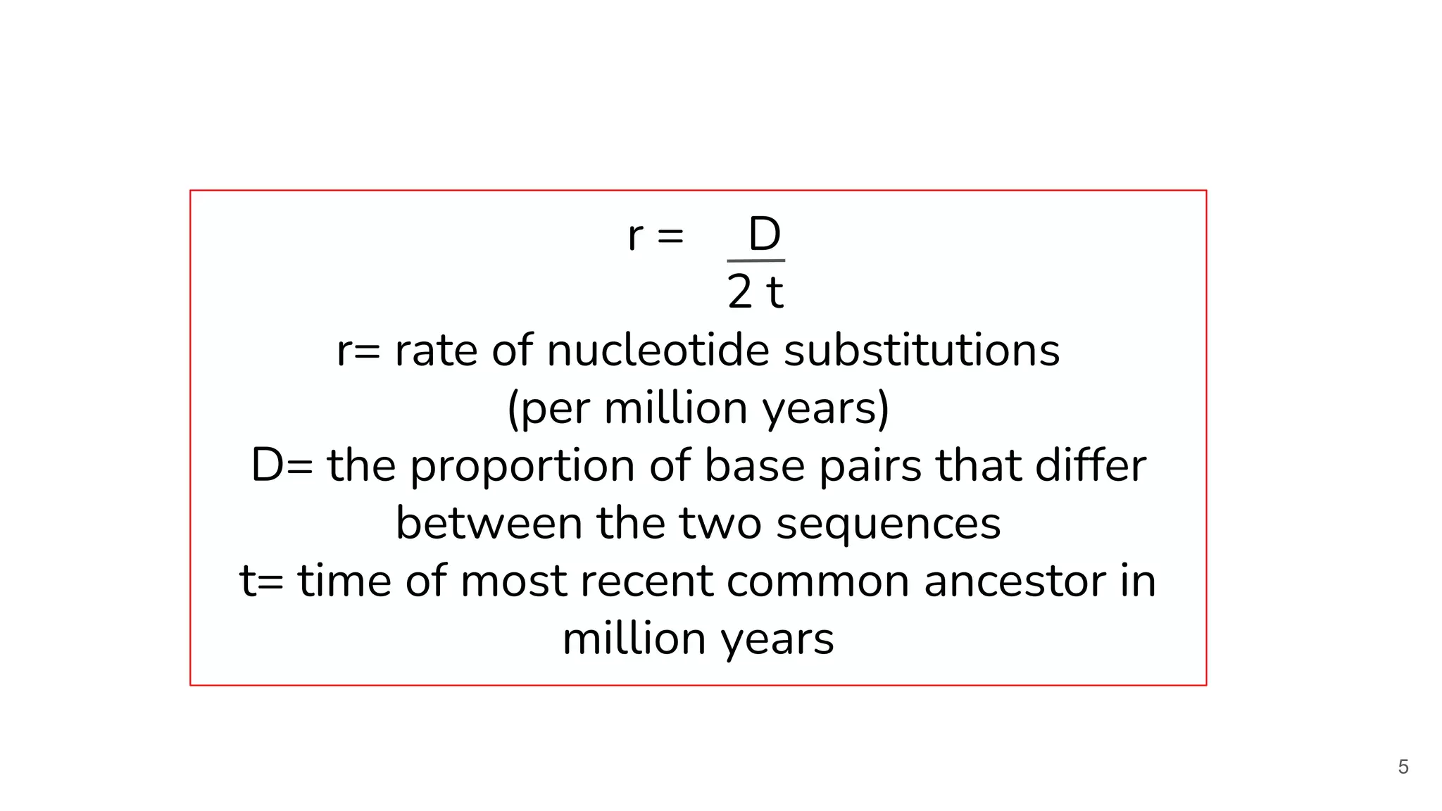 Molecular clock, Neutral hypothesis PPT